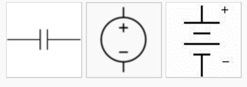File:Symbol for Capacitor Battery DC Source.png